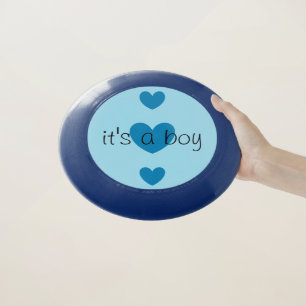 boy gender reveal frisbee by dalDesignNZ