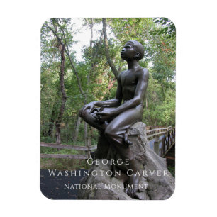 Boy George Washington Carver Statue Magnet