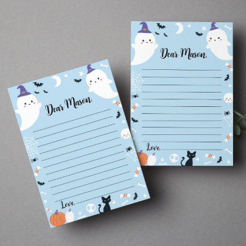 Boy Ghost Time Capsule Note Message Card