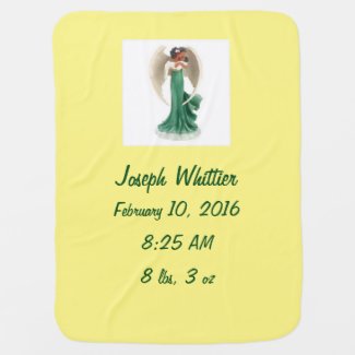 Boy/Girl Dark Skinned Personalized Baby Blanket