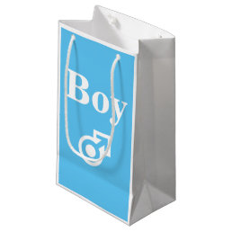 Boy girl gender reveal baby shower party pink blue small gift bag