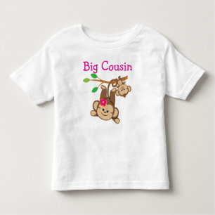 Boy, Girl Monkeys Big Cousin Toddler T-shirt