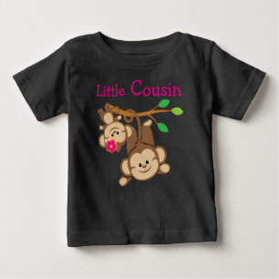 Boy, Girl Monkeys Little Cousin Baby T-Shirt