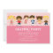 Boy/Girl Skaters | Pink Birthday Party Invite