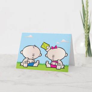 Baby Boy Twins Birthday Cards Zazzle