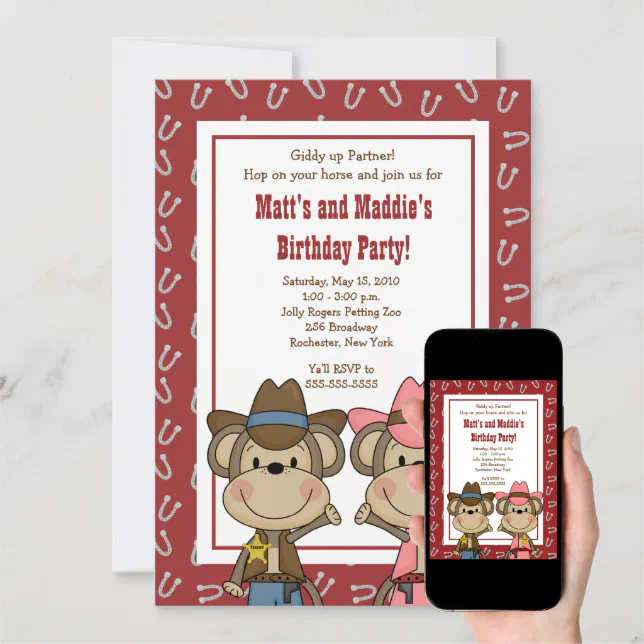 Monkey Boy First Birthday High Chair Banner - Foldable Decoration For Baby's 1st Birthday Party - View #5