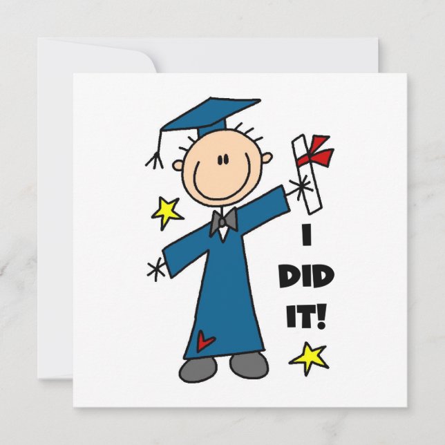 Boy Graduate Announcement (Front)