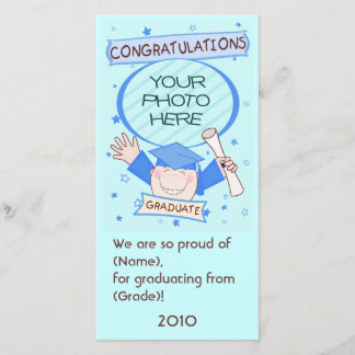 Boy Graduate Kindergarten / Preschool Photo Card