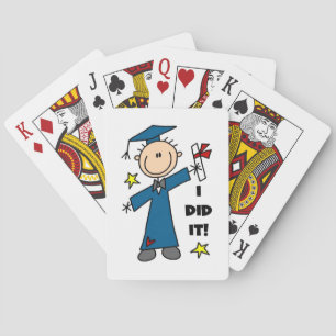 Boy Graduate Poker Cards