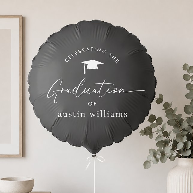 Boy Graduation Celebration Black Balloon (Creator Uploaded)