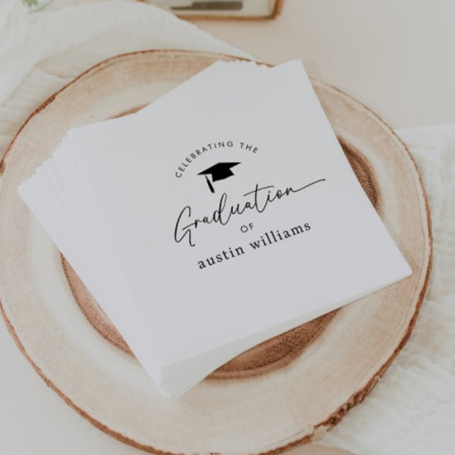 Boy Graduation Celebration Napkins (Creator Uploaded)