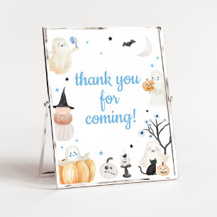Boy Halloween Little Boo Thank you for Coming Poster