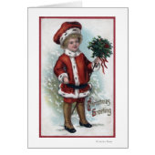 Boy Holding a Bushel of Holly (Front)