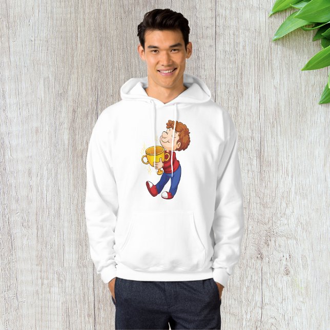 Boy Holding Golden Trophy Award Winner Hoodie (Creator Uploaded)