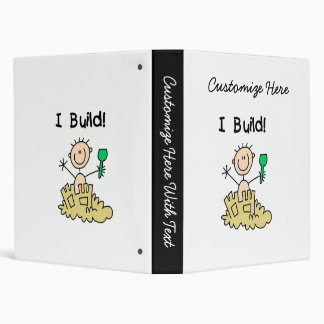 Boy I Build 3 Ring Binder