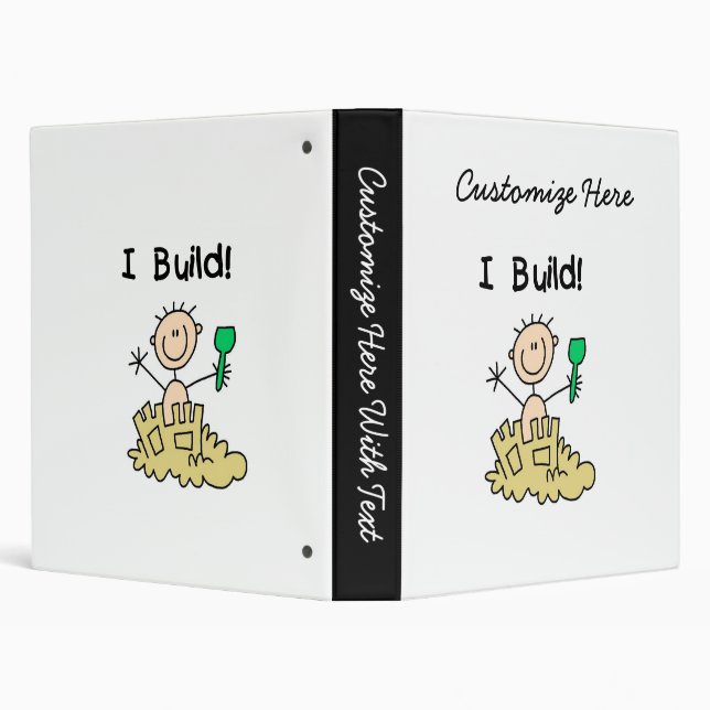 Boy I Build 3 Ring Binder (Background)