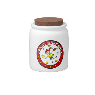Boy I Play Baseball T-shirts and Gifts Candy Jar