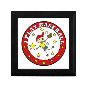 Boy I Play Baseball T-shirts and Gifts Keepsake Box
