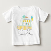 Boy Ice Cream Sweet One 1st Birthday Party Outfit Baby T-Shirt (Front)