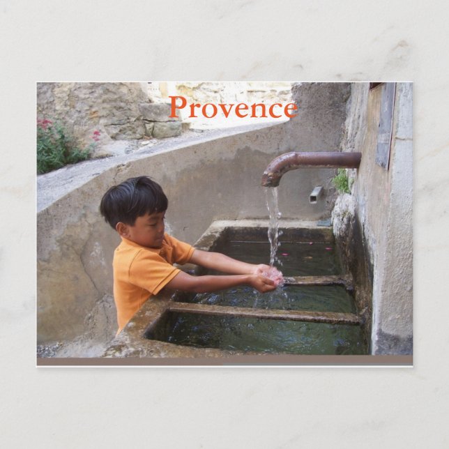 Boy in Provence postcard (Front)