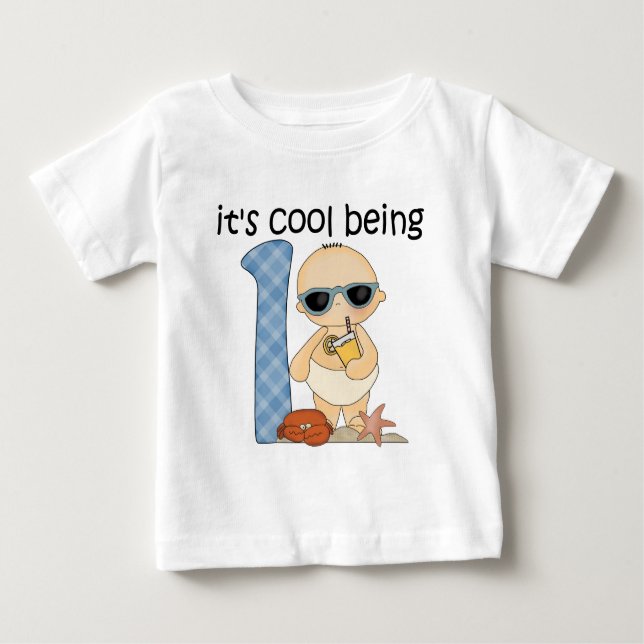 Boy It's Cool Being One Baby T-Shirt (Front)