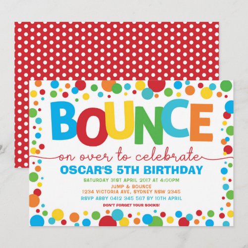 Boy Jump Birthday Bounce House Trampoline Party