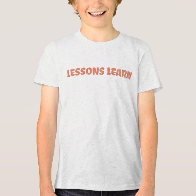 Boy/Kids Energy Flow Lessons Learn T Shirt  (Front)
