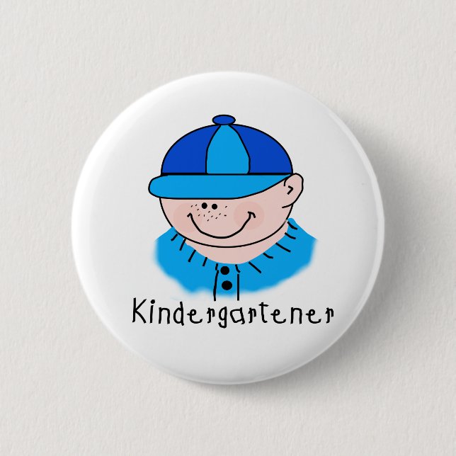 Boy Kindergartener Button (Front)