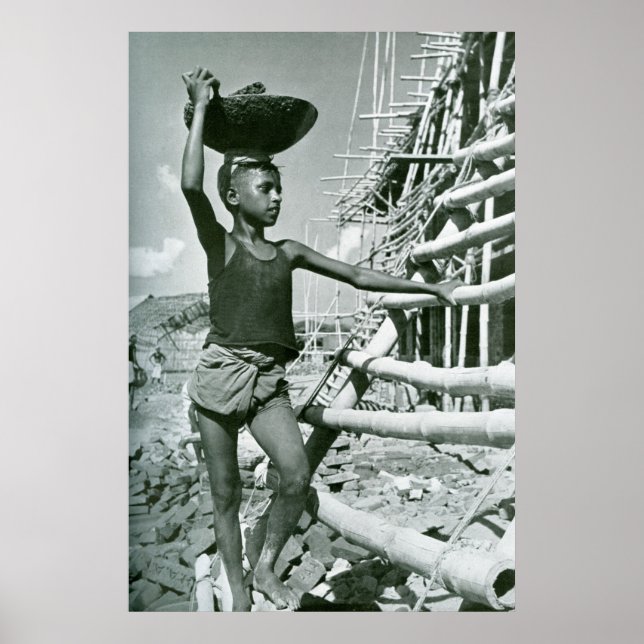 Boy labourer Pakistan 1950s Poster (Front)