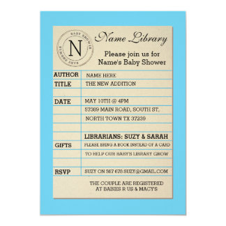 library card invitations