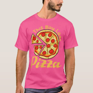 Boy Likes Pizza Ironic Pizza Making Italian Food T-Shirt