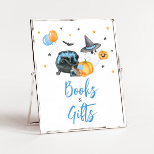 Boy Little Boo Ghost Baby Shower Books and Gifts Poster