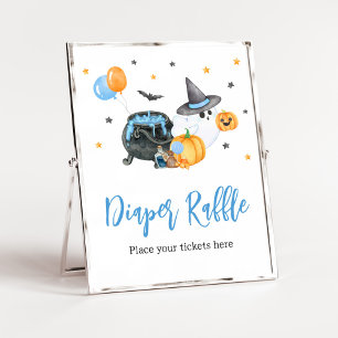 Boy Little Boo Ghost Baby Shower Invitation Poster