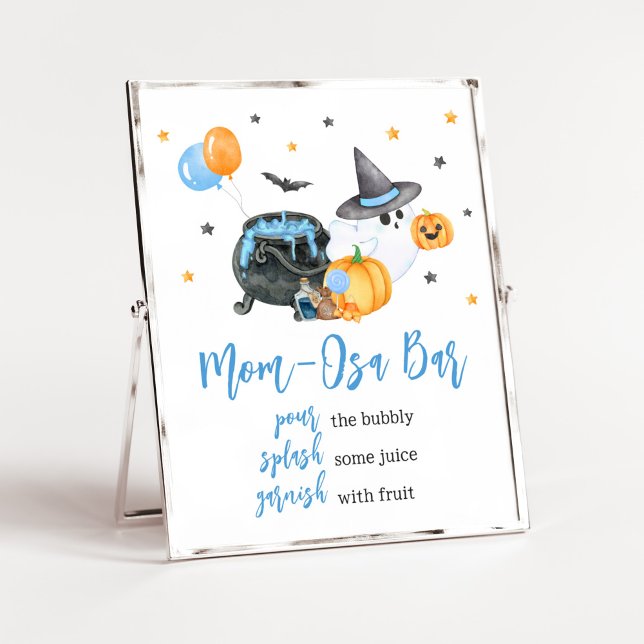 Boy Little Boo Ghost Baby Shower Mom Osa Bar Poster (Ghost Halloween Baby Shower
Mom Osa Bar Sign)