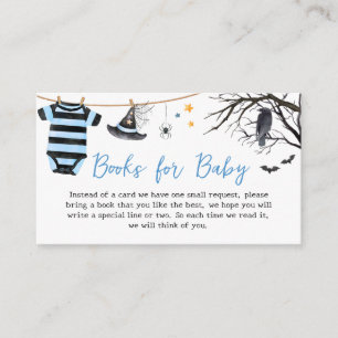 Boy Little Boo Halloween Pumpkin Books for Baby Enclosure Card