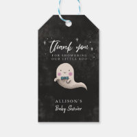 Boy Little Boo Theme Baby Shower Thank You Gift Tags