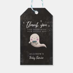 Boy Little Boo Theme Baby Shower Thank You Gift Tags