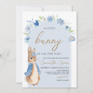 Boy Little Bunny Baby Shower Invitation