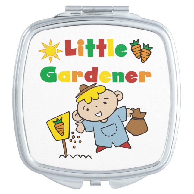 Boy Little Gardener Mirror For Makeup (Front)