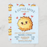 Boy Little Latke Hanukkah Baby Shower  Invitation<br><div class="desc">Boy Hanukkah Baby Shower for the new parents to be. Features a cute latke baby. Great for a girl baby to be! All wording can be changed. To make more changes go to Personalize this template. On the bottom you’ll see “Want to customize this design even further? Click on the...</div>