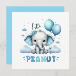 Boy Little Peanut Invitation