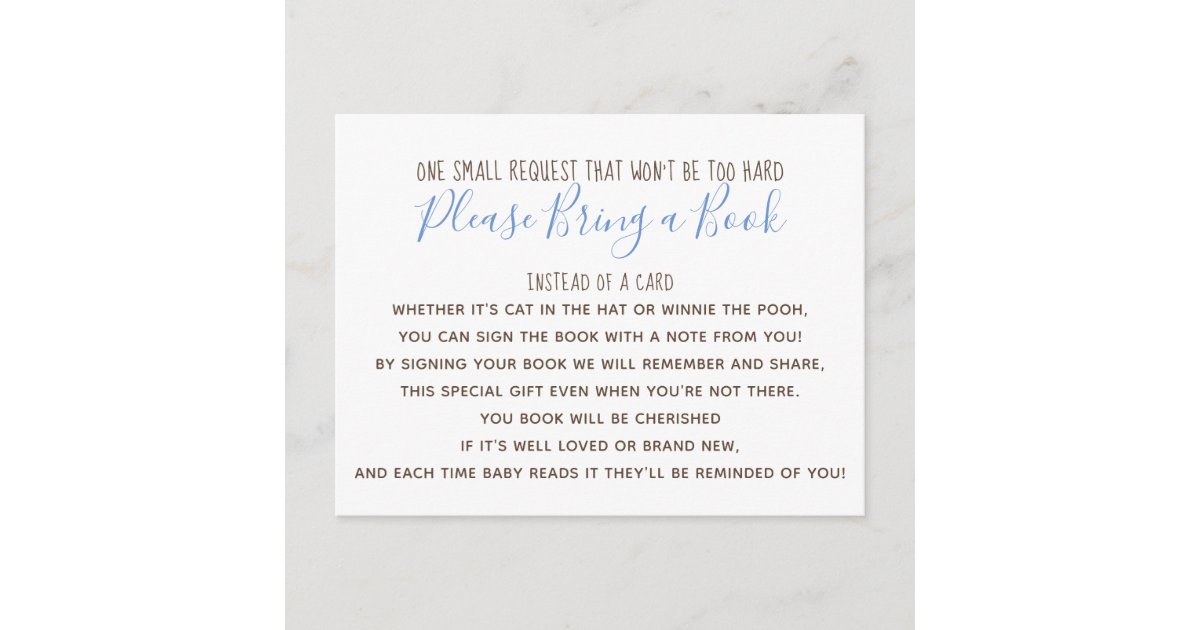 Boy Little Pumpkin Fall Baby Shower Book Card Zazzle Com