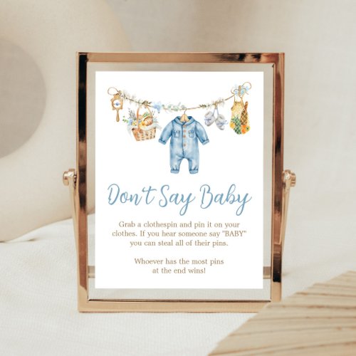 Boy Locally Grown Don't Say Baby Sign