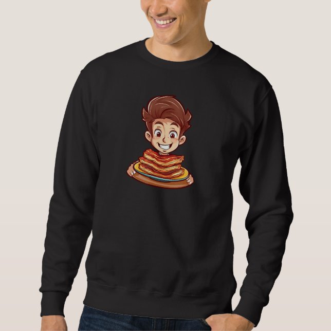 Boy Loving Meat Bacon Sweatshirt (Front)