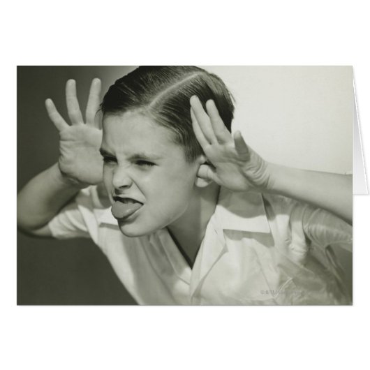 Boy Making Face Cards (Front Horizontal)