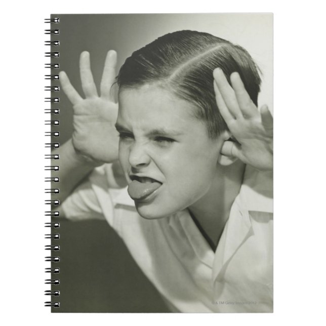 Boy Making Face Notebook (Front)