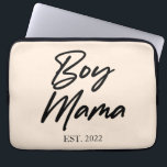 Boy Mama Custom Est. Year Minimal Mom Mother Mommy Laptop Sleeve<br><div class="desc">This is a Custom Date Boy Mama Women's Laptop Sleeve!


Mother's Day Mom Mother Mommy Momma Mama Gifts Gift Boy Mom</div>