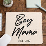 Boy Mama Custom Est. Year Minimal Mom Mother Mommy Mouse Pad<br><div class="desc">This is a Custom Date Boy Mama Women's Mouse Pad!


Mother's Day Mom Mother Mommy Momma Mama Gifts Gift Boy Mom</div>
