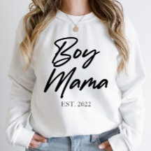 Boy Mama Custom Est. Year Minimal Mom Mother Mommy