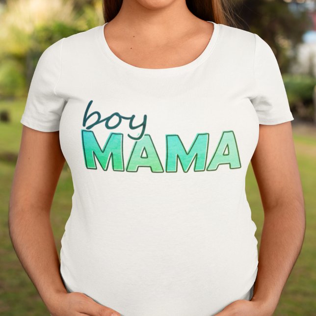 Boy Mama matching green color ladies T-Shirt (Boy Mama matching green color ladies T-Shirt)